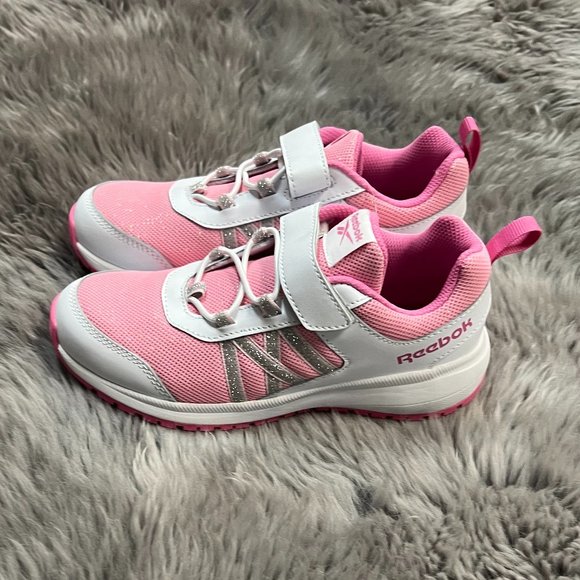 Reebok | Girl's Road Supreme ALT Running Shoe | Pink & White | Size 13 - Picture 3 of 5